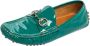 Gucci Vintage Pre-owned Leather flats Green Dames - Thumbnail 1
