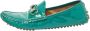 Gucci Vintage Pre-owned Leather flats Green Dames - Thumbnail 1