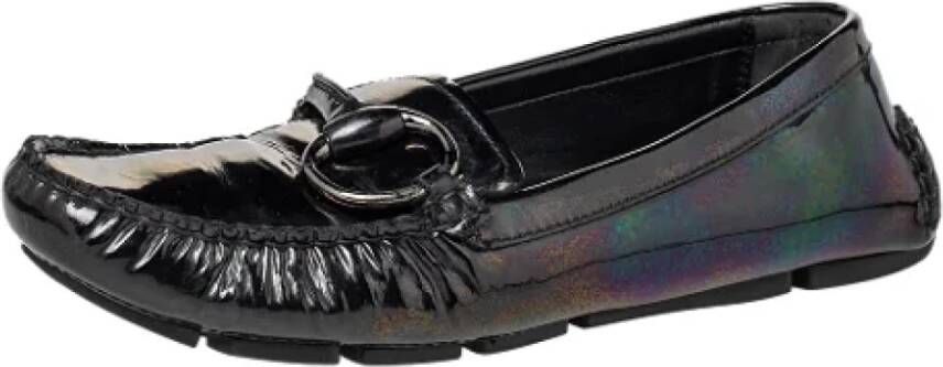 Gucci Vintage Pre-owned Leather flats Multicolor Dames