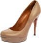 Gucci Vintage Pre-owned Leather heels Beige Dames - Thumbnail 1