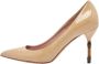 Gucci Vintage Pre-owned Leather heels Beige Dames - Thumbnail 1