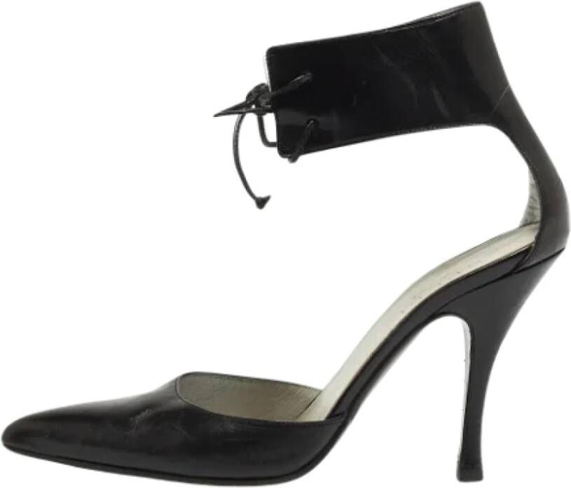 Gucci Vintage Pre-owned Leather heels Black Dames