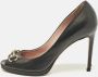 Gucci Vintage Pre-owned Leather heels Black Dames - Thumbnail 1