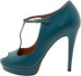 Gucci Vintage Pre-owned Leather heels Blue Dames - Thumbnail 1