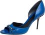 Gucci Vintage Pre-owned Leather heels Blue Dames - Thumbnail 1