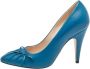 Gucci Vintage Pre-owned Leather heels Blue Dames - Thumbnail 1