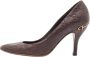 Gucci Vintage Pre-owned Leather heels Brown Dames - Thumbnail 1