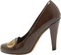 Gucci Vintage Pre-owned Leather heels Brown Dames - Thumbnail 1