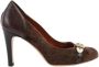 Gucci Vintage Pre-owned Leather heels Brown Dames - Thumbnail 1