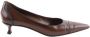 Gucci Vintage Pre-owned Leather heels Brown Dames - Thumbnail 1
