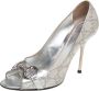 Gucci Vintage Pre-owned Leather heels Gray Dames - Thumbnail 1