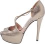 Gucci Vintage Pre-owned Leather heels Gray Dames - Thumbnail 1