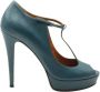 Gucci Vintage Pre-owned Leather heels Green Dames - Thumbnail 1