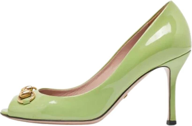 Gucci Vintage Pre-owned Leather heels Green Dames