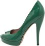 Gucci Vintage Pre-owned Leather heels Green Dames - Thumbnail 1