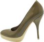 Gucci Vintage Pre-owned Leather heels Green Dames - Thumbnail 1