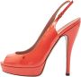 Gucci Vintage Pre-owned Leather heels Orange Dames - Thumbnail 1