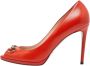 Gucci Vintage Pre-owned Leather heels Orange Dames - Thumbnail 1