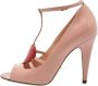 Gucci Vintage Pre-owned Leather heels Pink Dames - Thumbnail 1