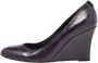 Gucci Vintage Pre-owned Leather heels Purple Dames - Thumbnail 1