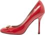 Gucci Vintage Pre-owned Leather heels Red Dames - Thumbnail 1