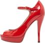Gucci Vintage Pre-owned Leather heels Red Dames - Thumbnail 1