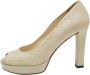 Gucci Vintage Pre-owned Leather heels White Dames - Thumbnail 1