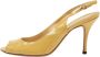 Gucci Vintage Pre-owned Leather heels Yellow Dames - Thumbnail 1