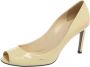Gucci Vintage Pre-owned Leather heels Yellow Dames - Thumbnail 1