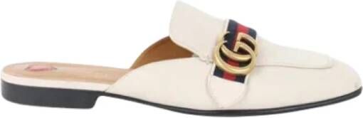 Gucci Vintage Pre-owned Leather mules White Dames