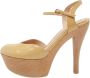 Gucci Vintage Pre-owned Leather sandals Beige Dames - Thumbnail 1