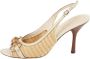 Gucci Vintage Pre-owned Leather sandals Beige Dames - Thumbnail 1