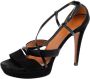 Gucci Vintage Pre-owned Leather sandals Black Dames - Thumbnail 1