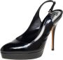 Gucci Vintage Pre-owned Leather sandals Black Dames - Thumbnail 1