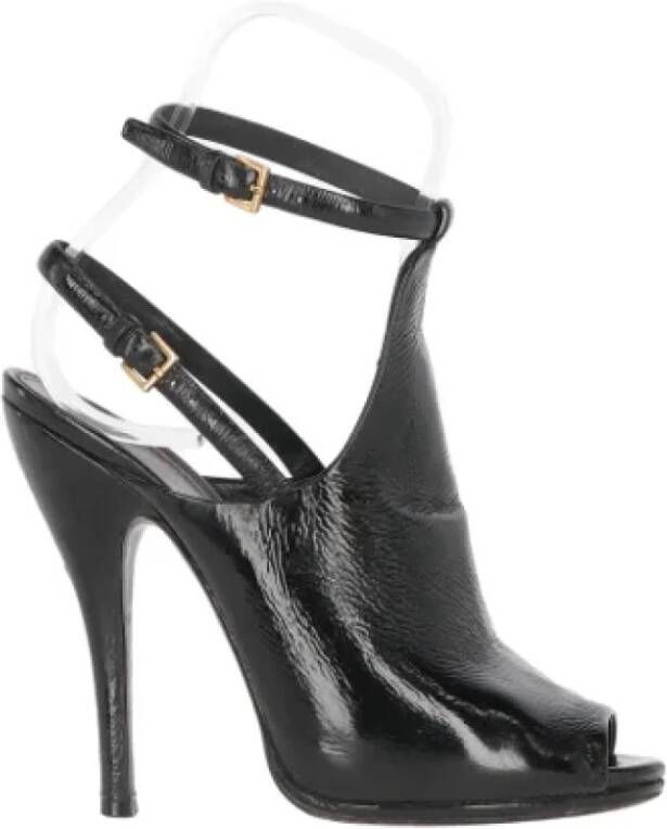 Gucci Vintage Pre-owned Leather sandals Black Dames