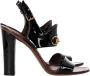 Gucci Vintage Pre-owned Leather sandals Black Dames - Thumbnail 1