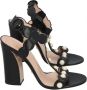 Gucci Vintage Pre-owned Leather sandals Black Dames - Thumbnail 1