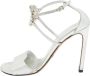 Gucci Vintage Pre-owned Leather sandals Gray Dames - Thumbnail 1