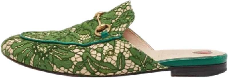 Gucci Vintage Pre-owned Leather sandals Green Dames