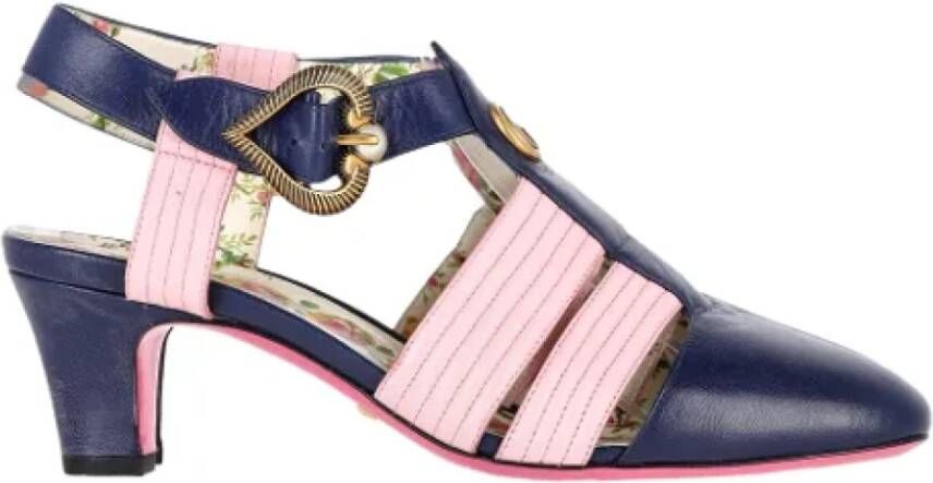 Gucci Vintage Pre-owned Leather sandals Multicolor Dames