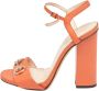 Gucci Vintage Pre-owned Leather sandals Orange Dames - Thumbnail 1