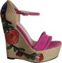 Gucci Vintage Pre-owned Leather sandals Pink Dames - Thumbnail 1