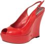 Gucci Vintage Pre-owned Leather sandals Red Dames - Thumbnail 1