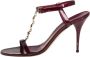 Gucci Vintage Pre-owned Leather sandals Red Dames - Thumbnail 1
