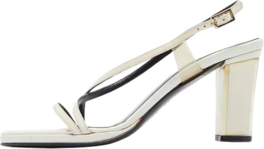 Gucci Vintage Pre-owned Leather sandals White Dames