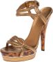 Gucci Vintage Pre-owned Leather sandals Yellow Dames - Thumbnail 1