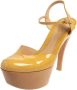 Gucci Vintage Pre-owned Leather sandals Yellow Dames - Thumbnail 1