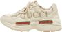 Gucci Vintage Pre-owned Leather sneakers Beige Dames - Thumbnail 1