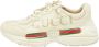 Gucci Vintage Pre-owned Leather sneakers Beige Heren - Thumbnail 1