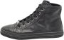 Gucci Vintage Pre-owned Leather sneakers Black Dames - Thumbnail 1